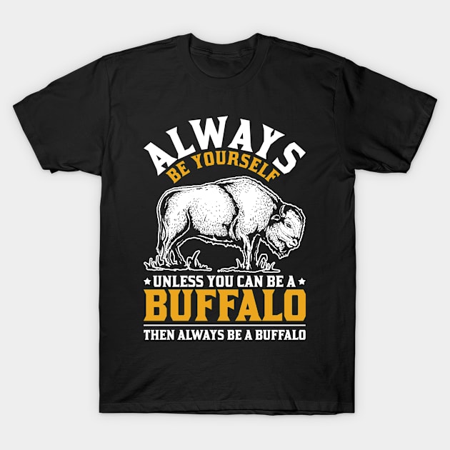 Buffalo Wildlife Animal Bison T-Shirt by shirtsyoulike